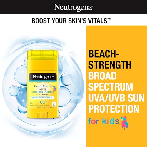Neutrogena Beach Defense Kids Sunscreen Stick SPF 60+, 1.5 oz