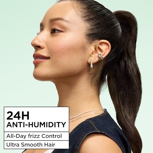 Garnier Fructis Sleek & Shine Hairspray, Provides 24-Hour Anti-Humidity and Frizz Control, Extra Strong Hold, Infused with Bamboo Extract for Ultra-Smooth Hair, 8.25 oz (Packaging May Vary)