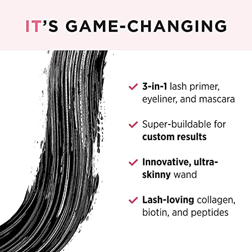 IT Cosmetics Tightline 3-in-1 Black Eyeliner + Primer + Lengthening Mascara