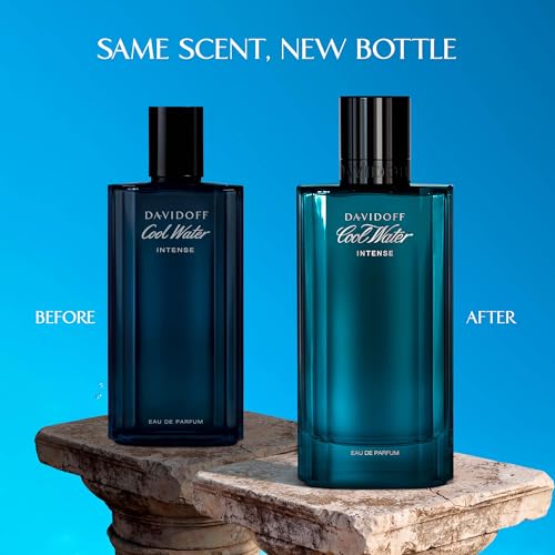 Davidoff Cool Water Eau de Parfum Intense – Ambery Men's Cologne – With Notes of Green Mandarin, Coconut Water & Amber – Long Lasting Fragrance