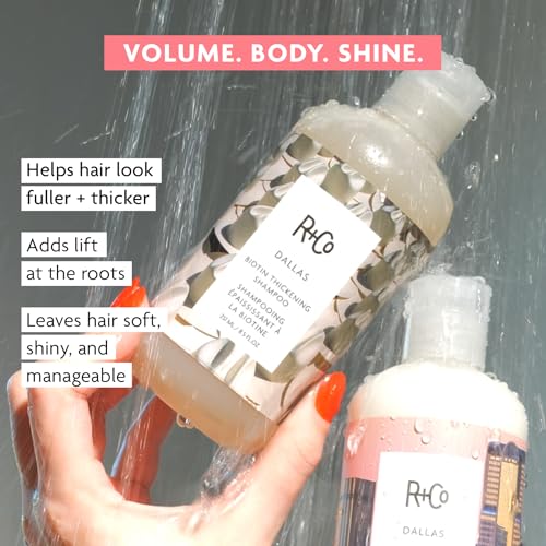 R+Co Dallas Thickening Shampoo | Biotin for Hair Growth, Thickening, + Strengthening | Vegan + Cruelty-Free |