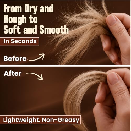HerStyler Castor Oil Hair Serum - with Argan Oil, Vitamin E, Aloe -2 Fl Oz
