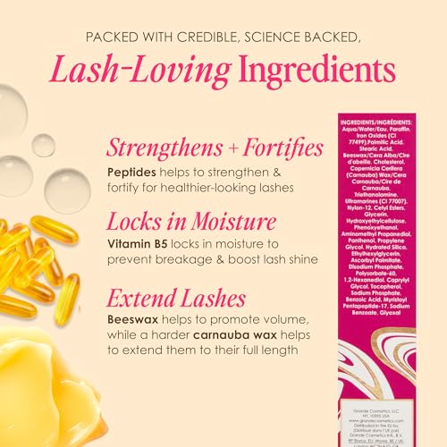 Grande Cosmetics GrandeMASCARA Conditioning Peptide Mascara, Black, 0.2 oz