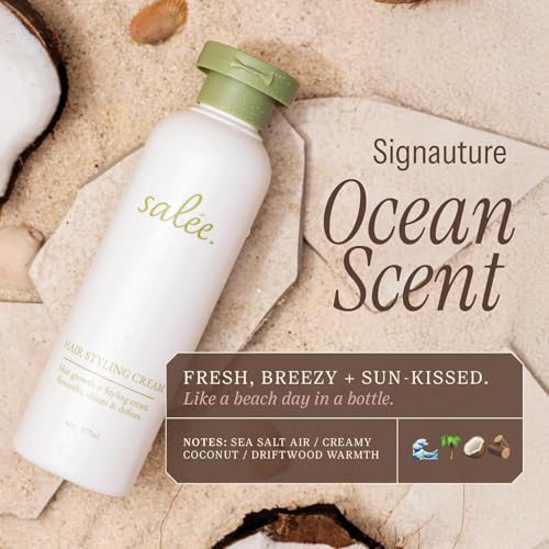 Salée- Styling Cream For Slickbacks & Curls | Slick Back Hair & Define Curly Hair | For Women, Kids, Girls, Smoothing & Anti-Frizz | For Curls, Wavy & Straight Hair 6 oz.