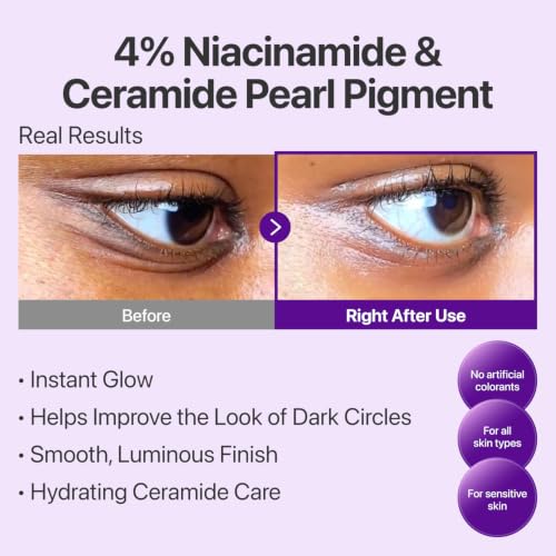 numbuzin No.9 NAD+ Retinol Eye Cream for Dark Circles, Puffiness, Crow's Feet with 50 Peptides, 4% Niacinamide & Ceramide, Reduces Wrinkles & Fine Lines, korean eye cream, 0.33 fl oz