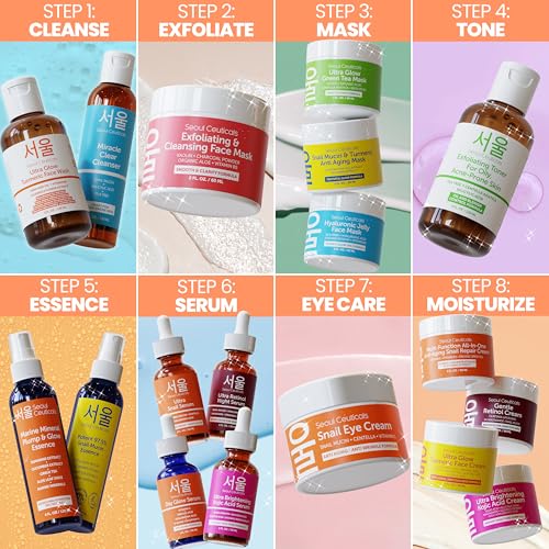 SeoulCeuticals Korean Skin Care Essence Toner Face Mist Spray K Beauty