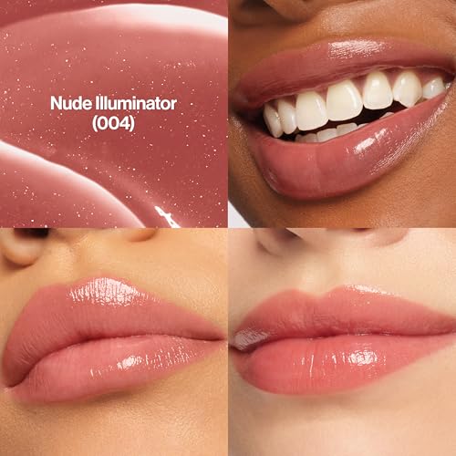 REVLON Super Lustrous Glass Shine Balm, 004 Nude Illuminator, 0.11 oz