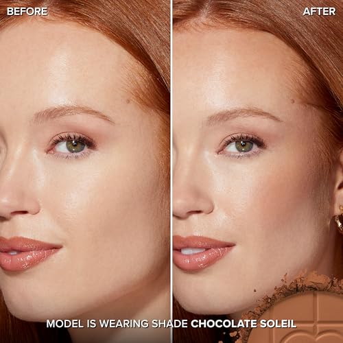 Too Faced Chocolate Soleil Matte Blurring Bronzer | Matte Bronzer Powder that Mimics Natural Skin for Blurred Sun-Kissed Effect, Travel Size, 0.07 Ounce