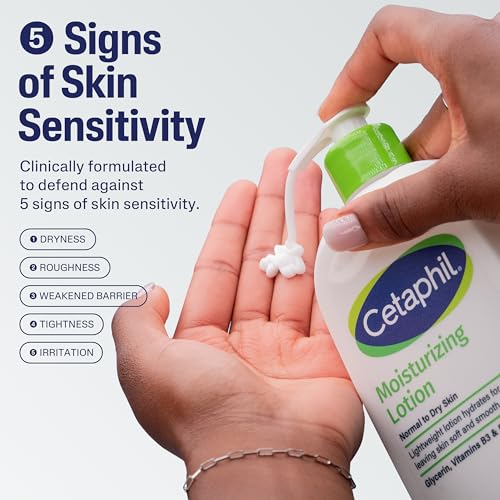 Cetaphil Moisturizing Face & Body Lotion, Sensitive Skin, 20oz