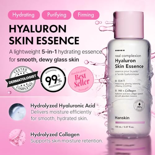 Hanskin Hyaluron Skin Essence, Hyaluronic Acid Toner, Dry Skin, 5.07 fl oz