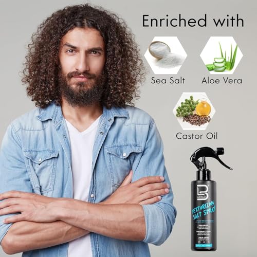 L3 Level 3 Sea Salt Spray for Hair, Texturizing, Beachy Waves, 8.45 fl oz