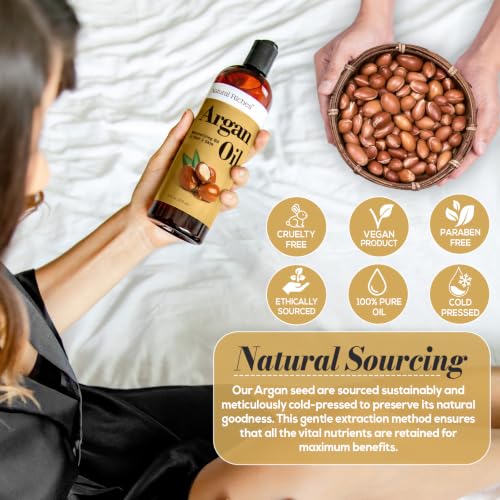 Moroccan Argan Oil 16 Fl Oz Deep Moisturizing Hair & Skin Oil