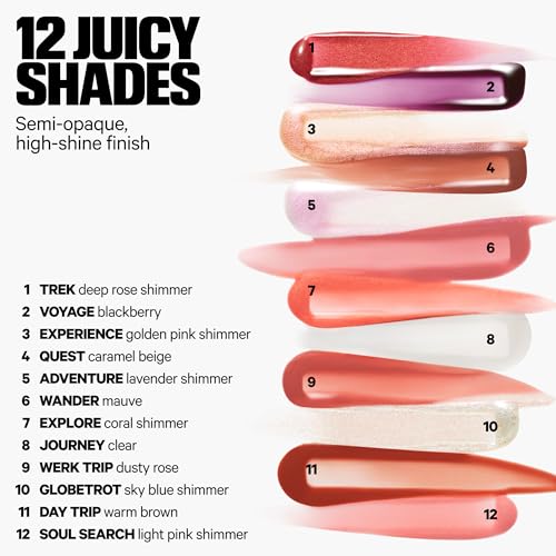 Milk Makeup Odyssey Lip Gloss – Non-Sticky, Hydrating + Sheer-Tinted Gloss with Long-Lasting, High Shine Finish – Vegan Formula Nourishes with Jojoba Oil – Wander (Mauve), 0.2oz