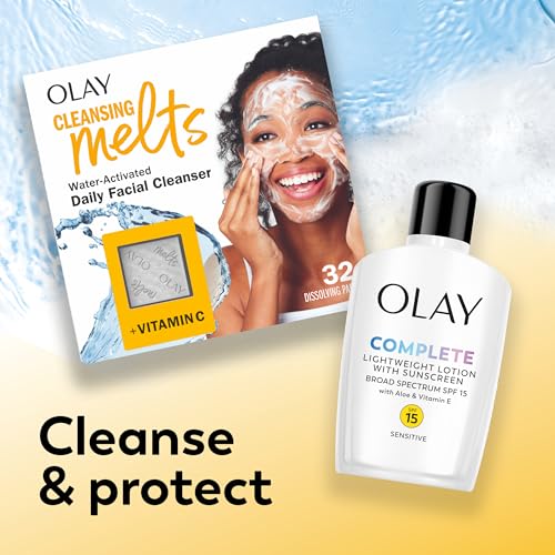 Olay Face Moisturizer, Complete All Day Moisturizer With Sunscreen Broad Spectrum SPF 15 - Sensitive, 4 fl. Oz, 1 unit