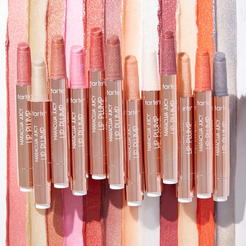 tarte maracuja juicy shimmer glass lip plump – Hydrating & Volumizing Lip Gloss Balm with Hyaluronic Acid & Vitamin E, Plumps & Moisturizes, Vegan & Cruelty-Free, full size, rosy mauve