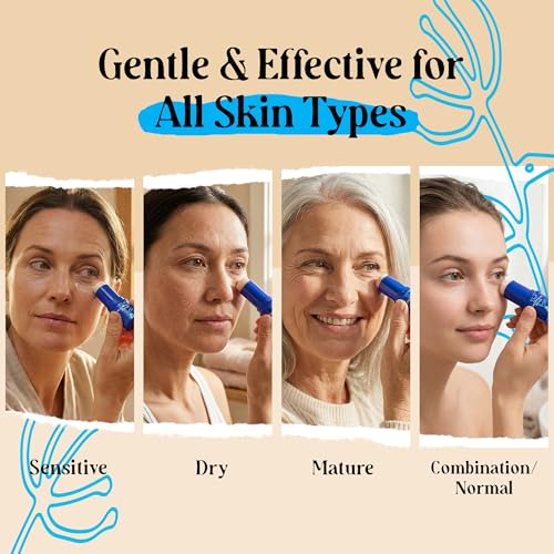 2 Pk 20g Under Eye Balm Stick Hydrating | 0.7 Oz Moisturizing Under Eye Brightener Stick w/Retinol, Aloe Vera, Vit E | Plumps, Hydrates & Reduces Dark Circles & Puffiness | Multipurpose Undereye Balm