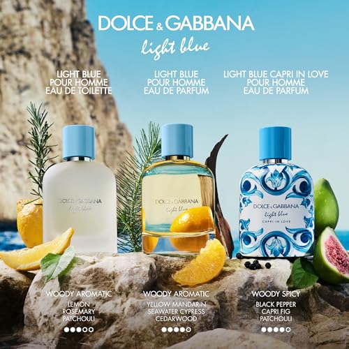 Dolce&Gabbana New Light Blue Pour Homme, Eau De Parfum Spray, For Men - 100 ml / 3.4 fl.oz