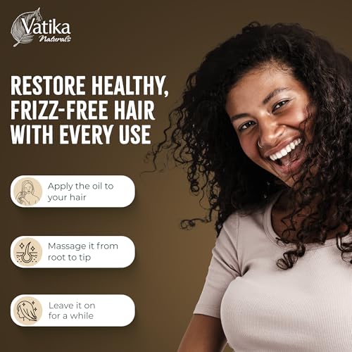 Vatika Naturals Curls Jojoba Restorative Hair Oil | 100 ml | Hair Oil for Curls| Prevent Split Ends | Promotes Hair Growth & Conditions Hair, Prevents Dandruff | Soyabean Oil, Jojoba Seed Oil