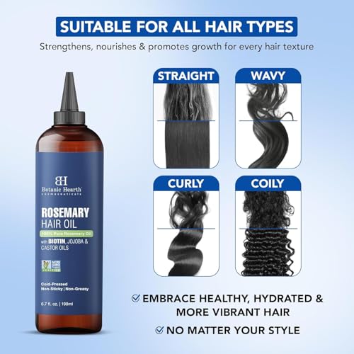 Botanic Hearth Rosemary Oil for Hair Growth - 6.7 Fl oz