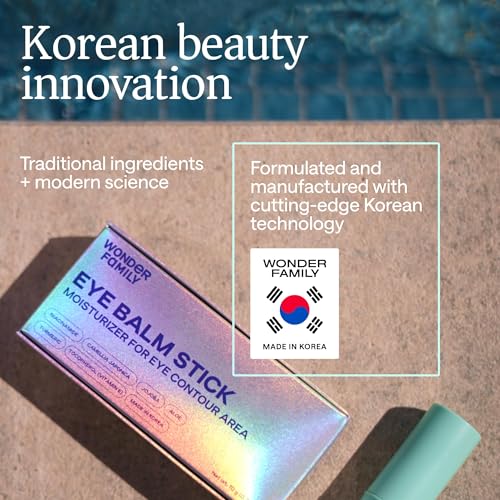 Korean Under Eye Balm Stick - Hydrating Eye Cream for Dark Circles and Puffiness, Wrinkles and Fine Lines - Moisturizing Korean Skin Care with Niacinamide, Vitamin E (Korean Under Eye Balm Stick)