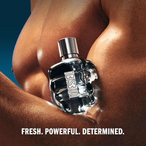 Diesel Only the Brave Eau de Toilette Spray Cologne for Men, Notes of Lemon, Rosemary, and Sensual Ambery Wood, Fresh and Powerful Fragrance, Long-Lasting, 1.7 FL. Oz.