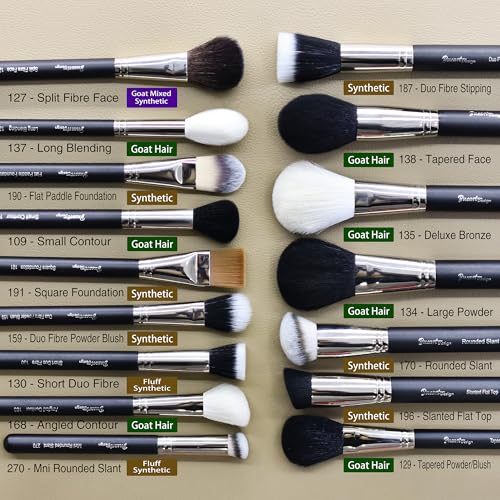 Bueart Design 42Pcs PRO Grade Makeup Brushes Set Ultra Soft (Black)