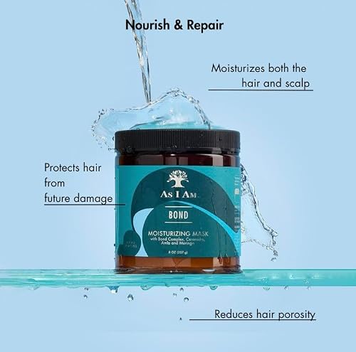 As I Am Bond Repair Hair Mask - 8 oz - Hair Repair Treatment For Damaged Hair - with Moringa, Amla, & Ceramides
