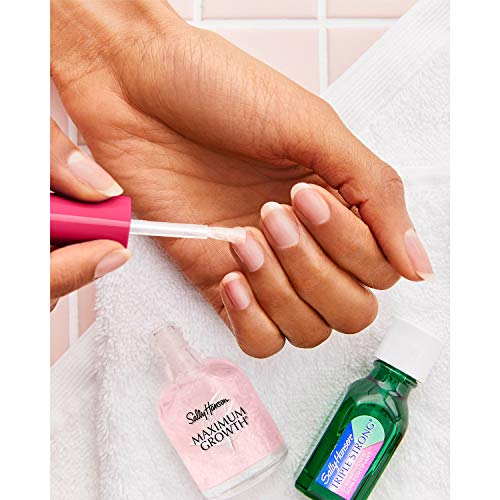 Sally Hansen Nail Treatment Maximum Growth® Nail Strengthener | Base Coat & Nail Protectant | Triple Protein & Silk Formula for Strong, Healthy Nails