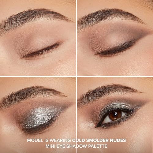 Too Faced Born This Way Natural Nudes Mini Eye Shadow Palette Makeup | Creamy, High Pigment Matte + Shimmer Shades, 0.2 Ounce, Cold Smolder Nudes