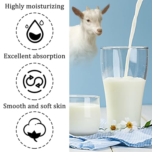 DuoZeng Goat Milk Body Wash,Gentle Silk Soft Foaming Milk Bath,Moisturizing Body Cleanser for All Skin A