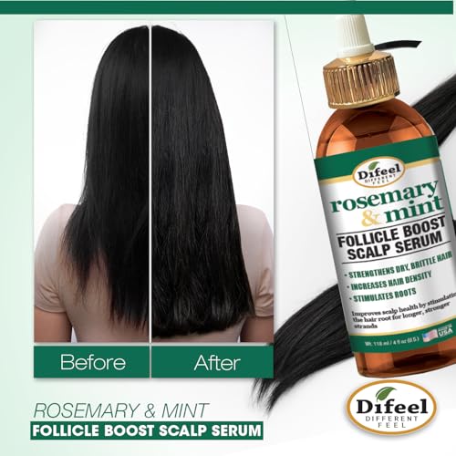 Difeel Rosemary & Mint Follicle Boost Scalp Serum 4 oz.