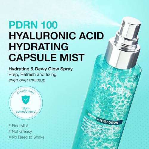 Anua PDRN Collagen Glow Facial Serum Spray, 3.38 fl oz