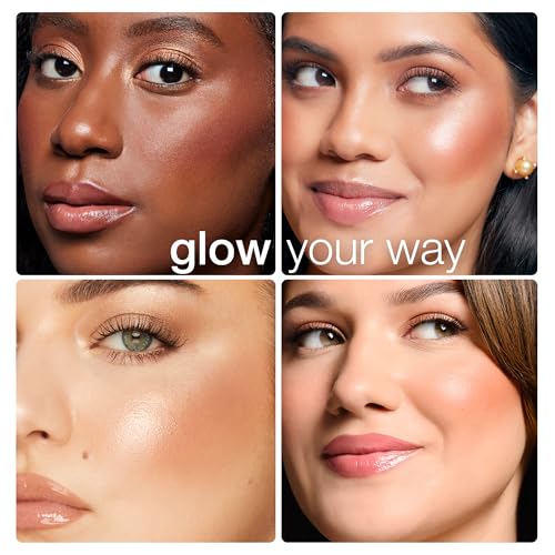 tarte glow wardrobe highlighting eye & cheek palette – Highlighter, Blush, Bronze & Eyeshadow All-in-One Face & Eye Viral Makeup for Everday Radiant Blendable Glow, Vegan & Cruelty Free, full size