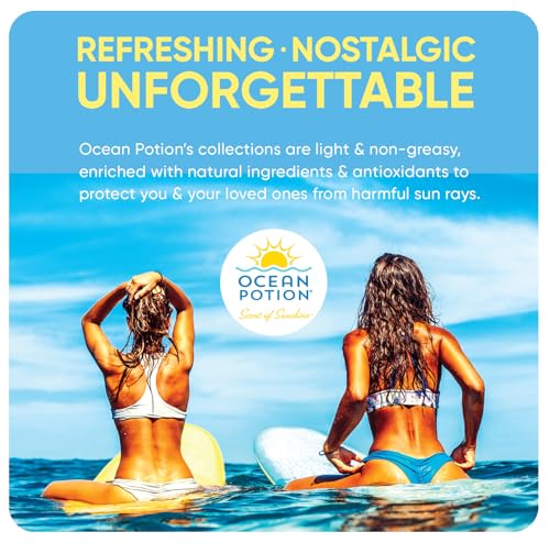 Ocean Potion SPF 50 Sunscreen Body Lotion, Broad Spectrum UVA/UVB Sun Protection with Aloe and Vitamin E, Water-Resistant Non-Greasy Sunscreen, 6.8 oz
