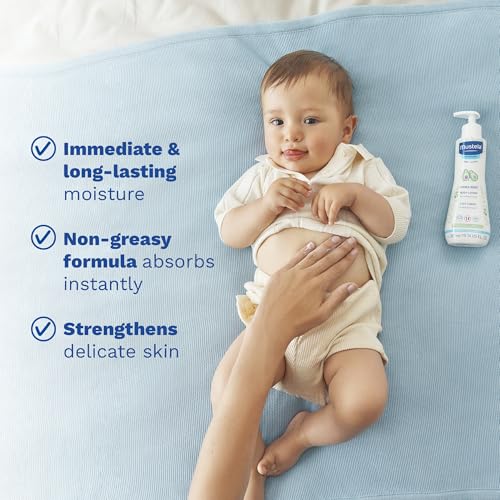 Mustela Hydra Bebe Body Lotion - Daily Moisturizing Baby Lotion with Natural Avocado, Jojoba & Sunflower Oil – 25.35 fl. oz.