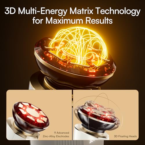 INIA 3-in-1 Red Light Therapy Beauty Device for Face & Neck Skincare