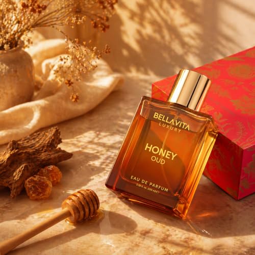 Bellavita Luxury Honey Oud Eau de Parfum | 100 ml (3.4 fl.oz.) | Perfume for Men and Women | Sweet Honey, Bergamot, Oud, and Amber Notes | Women's Day Special