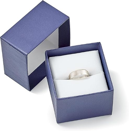 Oxford Ivy Wedding Band Solid 10K White Gold 6mm Beveled Ring, Size 10