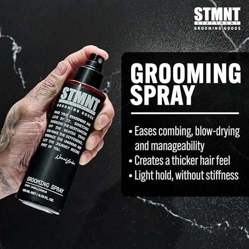 STMNT Grooming Goods Grooming Spray, 6.7 oz | Natural Finish | Thicker Hair Feel | Non-Sticky
