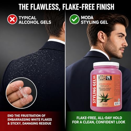 MODA Daily Styling Gel, Strengthening Flake-Free Hold, 85 oz