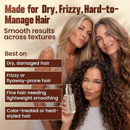 HerStyler Castor Oil Hair Serum - with Argan Oil, Vitamin E, Aloe -2 Fl Oz