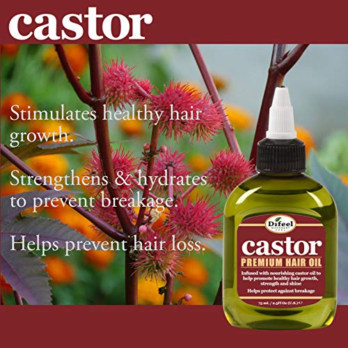 Difeel Pro-Growth & Thicken Premium Castor Hair Oil 7.1 oz. - Deluxe 2-PC Gift Set
