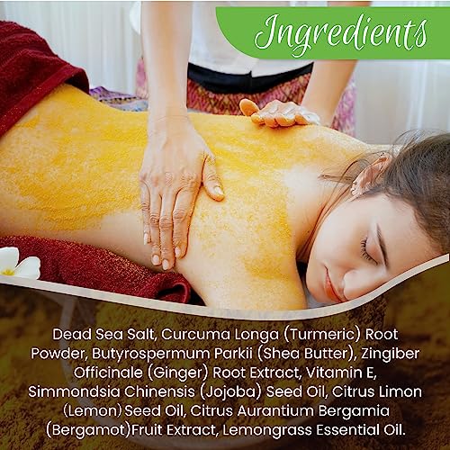 AMVital Turmeric Body Scrub, Face & Body Exfoliating Scrub, 7.8 oz