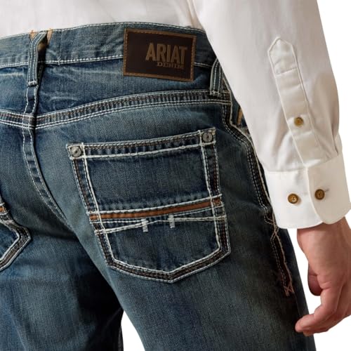 ARIAT Men's M4 Low Rise Coltrane Boot Cut Jean, Durango, 32W x 30L