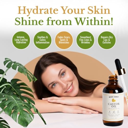 Castor Oil Organic Hexane Free — USDA Certified Castor Oil for Hair (4OZ)