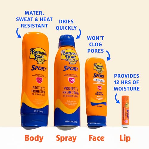 Banana Boat Sport SPF 50 Sunscreen Stick, 1.5 oz