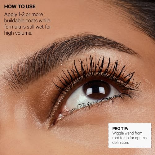 Milk Makeup KUSH Big Hit Volumizing Mascara – 12HR Clean High-Volume Mascara for Lifting, Lengthening + Defining Lashes – Clump + Smudge-Free, Weightless + Safe for Sensitive Eyes – Black, 0.28 oz
