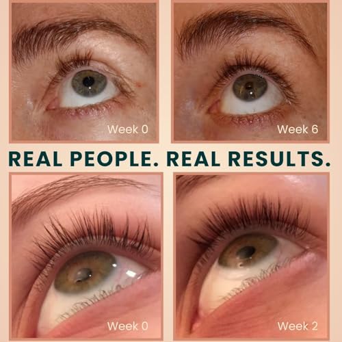 Organic Castor Oil Eyelash Growth Serum, Eyebrow Lash Serum for Hair Growth