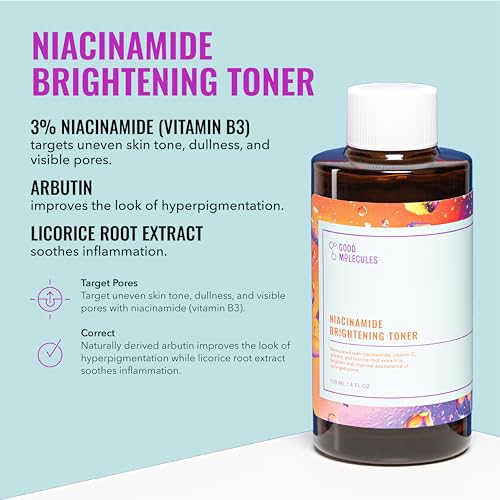Good Molecules Cleanse, Tone & Moisturize Skincare Set – Hydrating Facial Cleansing Gel (200ml), Niacinamide Brightening Toner (120ml) & Lightweight Daily Moisturizer (100ml)