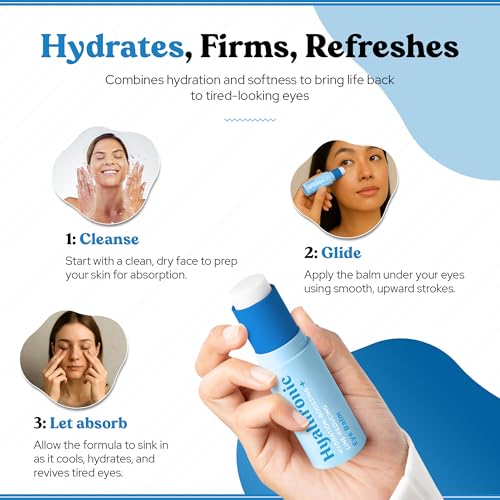 Bella Bliss Hyaluronic Eye Balm Reduces Anti-Aging Dryness and Fine lines, Hydrating - under eye cream - Made in korea 0.35 oz / 10 g - Pack of 1